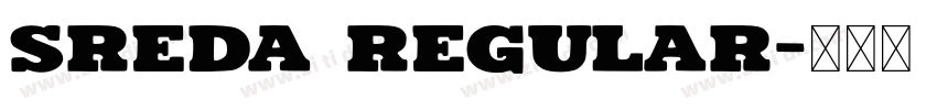 Sreda Regular字体转换